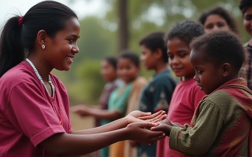 Image representing the core issue or beneficiary group of the cause, showing hands reaching out or a community health worker.